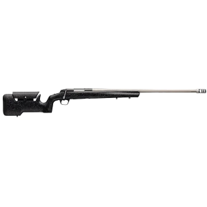 Browning 035438298 X-Bolt Max Long Range 7mm PRC 3+1 26 in Stainless Fluted Heavy Barrel, Black Rec, Black/Gray Speckled Adjustable Comb Max Stock, Recoil Hawg Muzzle Brake,