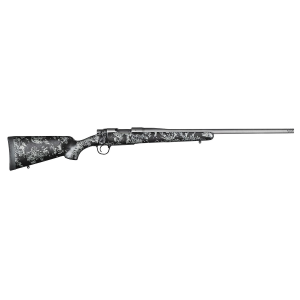 Christensen Arms 8010107600 Mesa FFT 7mm-08 Rem 4+1 20in Threaded Barrel, Tungsten Gray Cerakote, Black with Gray Webbing Stock - Christensen Arms