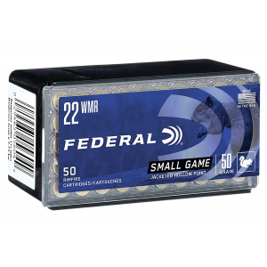 FEDERAL 757 Small Game & Target 22 Wmr 50 Gr Jacket Hollow Point 50 Per Box/ 60 Cs