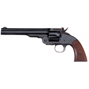 Taylors & Company 550639 Second Model Schofield 45 Colt (LC) Caliber with 7 Barrel, 6rd Capacity Cylinder, Overall Blued Finish Steel & Walnut Grip