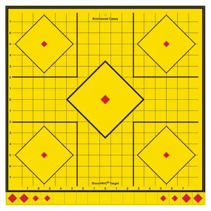 Birchwood Casey LRSIT-5PK Long Range Yellow Self-Adhesive Paper Universal/ 5 Pack