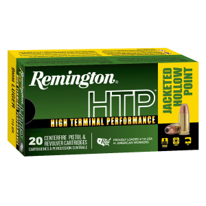 REMINGTON Ammunition 28288 Htp 9mm Luger 115 Gr Jacket Hollow Point 20 Per Box/ 25 Case