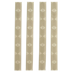 Ergo 4332DE M-Lok WedgeLok Slot Cover Mossberg Textured Dark Earth Rubber 4 Per Pack