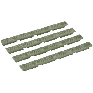 Ergo 4332OD M-Lok WedgeLok Slot Cover Mossberg Textured OD Green Rubber 4 Per Pack