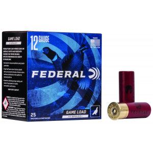 FEDERAL H1265 Game-shok High Brass 12 Gauge 2.75 In 1 1/4 Oz 5 Shot 25 Per Box/ 10 Cs