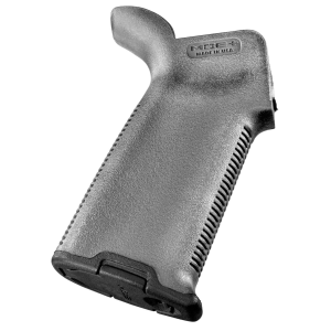 Magpul MAG416-GRY MOE+ Grip Textured Gray Polymer with OverMolded Rubber for AR-15\t AR-10\t M4\t M16\t M110\t SR25