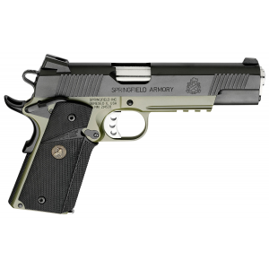 Springfield Armory PX9105MLCA18 1911 Loaded Operator *CA Compliant 45 ACP 5 7+1 OD Green Armory Kote Black Armory Kote Carbon Steel Slide Black Wraparound Rubber Grip - Springfield Armory