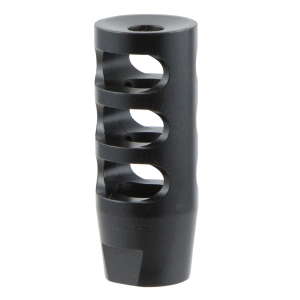 TacFire MZ10023B Compact Compensator Black Nitride Steel with 5/8 in-24 tpi Threads, 2.50 in OAL & 1 in Diameter for 308 Win AR-10 - Tacfire