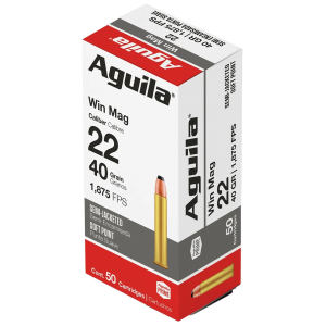 AGUILA 1b222401 Silver Eagle 22wmr 40gr Semi Jacketed Soft Point 50 Per Box/20 Case Rimfire Ammunition