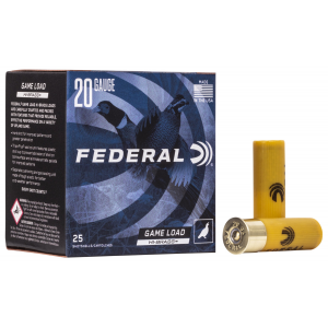 FEDERAL H20475 Game-shok High Brass 20 Gauge 2.75 In 1 Oz 7.5 Shot 25 Per Box/ 10 Cs
