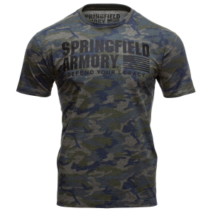 Springfield Armory GEP7128M Vintage Camo Men's Camo Cotton Short Sleeve Medium - Springfield Armory