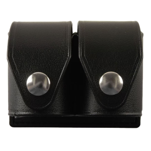 HKS 203PMBN SpeedLoader Case Double Black Hytrel Belt Loop Medium Belts 2.25 in Wide