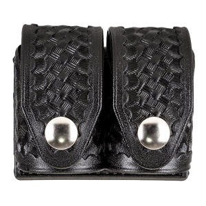 HKS 203BLBN SpeedLoader Case Double Large Black Hytrel Belt Loop Belts 2.25 in Wide