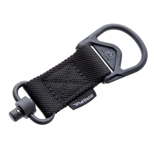 Magpul MAG517-BLK MS1/MS3 QD Sling Adapter made of Steel with Maganese Phosphate Black Finish\t Polymer Hardware\t Nylon 1.25 in Webbing & Two to One-Point Design for AR-15\t M4\t M16\t AK-Platform & AKM