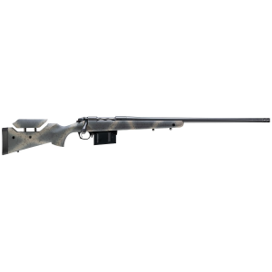 Bergara Rifles BL14LM657 B-14 Wilderness Terrain 7mm Rem Mag 5+1 24in Threaded Barrel, Sniper Gray Cerakote, Woodland Cam Stock