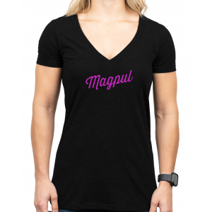 Magpul MAG1336-001-L Rover Script Women's Black Cotton/Polyester Short Sleeve Large - Magpul