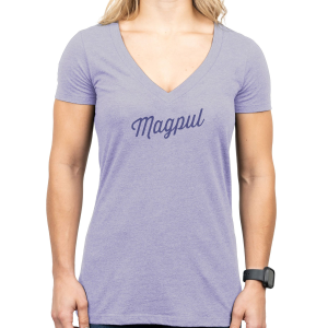 Magpul MAG1336-530-S Rover Script Women's Orchid Heather Cotton/Polyester Short Sleeve Small