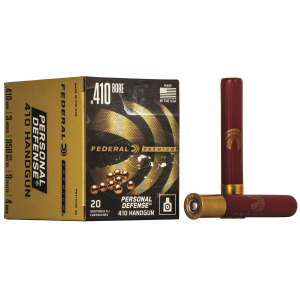 FEDERAL Pd413jge4b Premium Personal Defense 410gauge 3 In 9pellets 4buckshot 20 Per Box/10 Case, Shotgun Shells