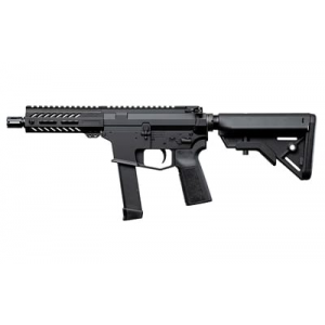 Angstadt Arms UDP-9, Semi-auto, Short Barreled Rifle, 9MM, 6 in Barrel, A2 Style Flash Hider, Anodized Finish, Black, 5.5 in Free Float M-LOK Handguard, B5 Systems Bravo Stock, Manual Safety, 17 Rounds, 1 Mag AAUDP09S06