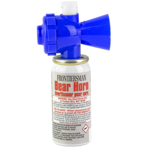 Sabre Alarm, Frontiersman Bear Horn w/ On/Off Locking Top to Prevent Accidental Deployment, Blue F-LH-01