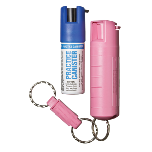 Sabre Defense Pepper Spray, New User Kit, Pink, Includes Practice Spray STUHC-14-PK