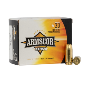 ARMSCOR Ac403n Usa 40s&w 180gr Jacketed Hollow Point 20 Per Box/25 Case Centerfire, Handgun Ammunition