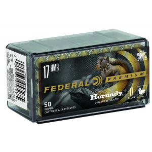 FEDERAL P771 Premium Varmint & Predator 17 Hmr 17 Gr Hornady V Max 50 Per Box/ 60 Cs