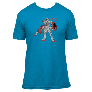 Magpul MAG1311-441-L R.P.U. Ocean Blue 100% Cotton Short Sleeve Large