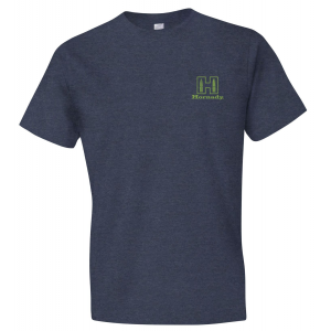 Hornady Gear 30992 Hornady T-Shirt Logo Stamp Indigo Short Sleeve Medium