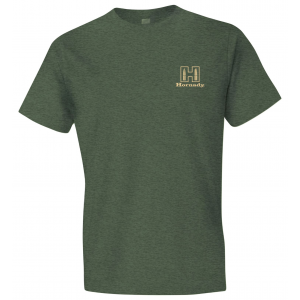 Hornady Gear 31435 Hornady T-Shirt Logo Stamp Military Green Short Sleeve 2XL