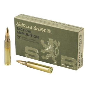 Sellier & Bellot SB556A 5.56x45mmNATO 55gr Full Metal Jacket 20 Per Box/50 Case Centerfire, Rifle Ammunition