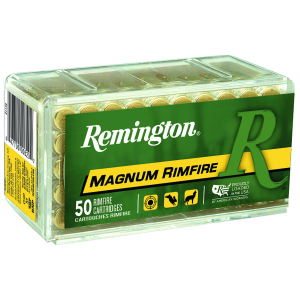 REMINGTON Ammunition 21170 Magnum Rimfire 22 Wmr 40 Gr Jacket Hollow Point 50 Per Box/ 40 Cs