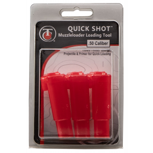 Thompson Center 31007028 Quick Shot Loader .50 Cal Up to 150 gr Red 3 Pack