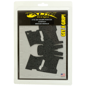 Talon Grips 001R Adhesive Grip Textured Black Rubber for Sig Compact P320\t P250\t M17\t M18 with Medium Grip Module