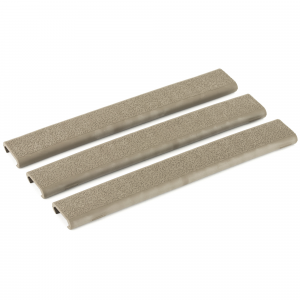 Ergo 4379DE Textured Slim Line Rail Covers 18 Slot Polymer Dark Earth