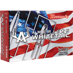 HORNADY 86271 American Whitetail 12 Gauge 2.75 In 1 Oz Interlock Slug Shot 5 Per Box/ 20 Cs