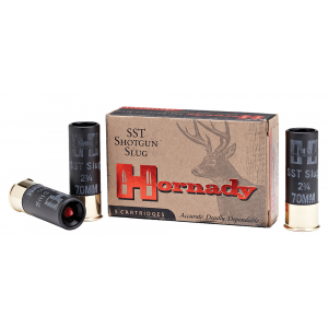 HORNADY 86230 Custom Lite 12 Gauge 2.75 In Ftx Slug Shot 5 Per Box/ 20 Cs