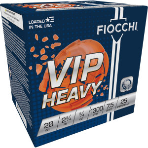 FIOCCHI 28viph75 Exacta Target Vip Heavy 28gauge 2.75 In 3/4oz 7.5shot 25 Per Box/10 Case, Shotgun Shells