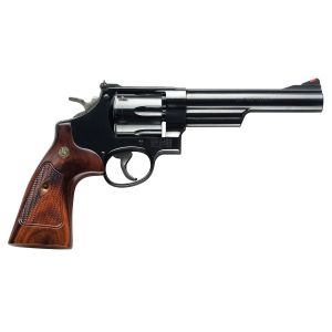 Smith & Wesson 150481 Model 57 Classic 41 Rem Mag Blued Carbon Steel 6 in Barrel, 6rd Cylinder & N-Frame, Checkered Square Butt Walnut Grip, Color Case Wide Spur Hammer , Revolver