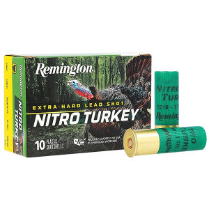 REMINGTON Ammunition 26708 Nitro Turkey 12 Gauge 3.50 In 2 Oz 5 Shot 10 Per Box/ 10 Cs