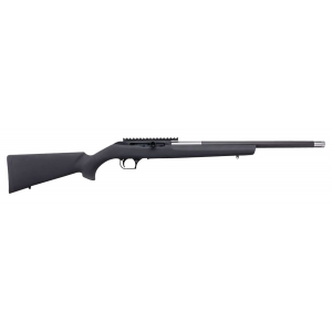 Magnum Research SBA22WMH Magnum Lite 22 WMR 19 in Black Steel Threaded Barrel, Black Fixed Hogue OverMolded Stock - Magnum Research