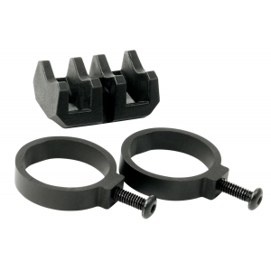 Magpul MAG614-BLK Light Mount V-Block and Rings Black Anodized Aluminum/Polymer