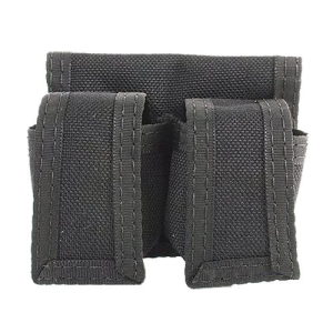HKS 100B SpeedLoader Case Double Black Cordura Hook & Loop