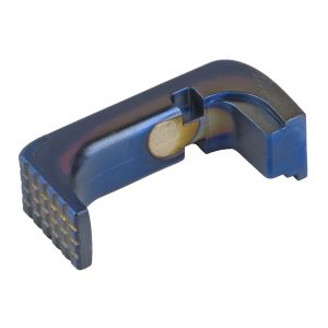 Shield Arms Mag Catch/Release G43X-EMR-BLUE, Fits Glock 43X/48, Steel, Blue G43X-EMR-BLUE