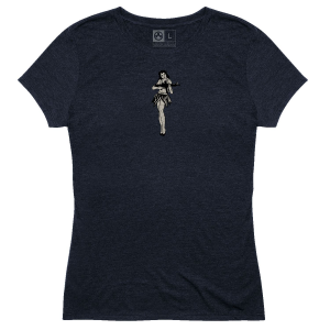 Magpul MAG1124-410-2X Hula Girl CVC Women's Navy Cotton/Polyester/Rayon Short Sleeve 2XL