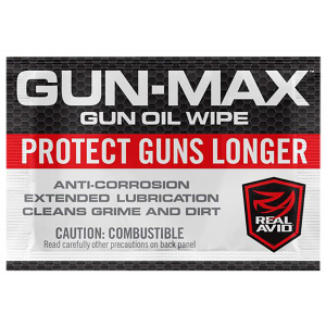 Real Avid AVGMW25 Gun-Max Gun Oil Against Corrosion & Lubricates Wipes 25 Count