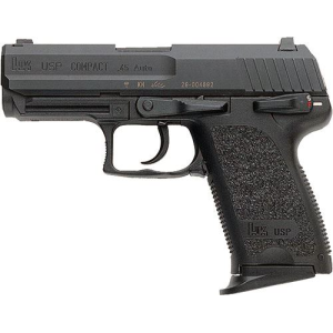 H&K 81000343 USP Polymer Frame 45 ACP 8+1 3.78 in Polygonal, Rifled Barrel, Black Serrated Slide, Black Polymer Frame, Black Polymer Grip, Pistol