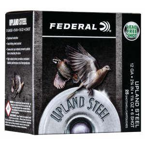 FEDERAL Ush126 Upland Field & Range 12 Gauge 2.75 In 1 1/8 Oz 6 Shot 25 Per Box/ 10 Cs