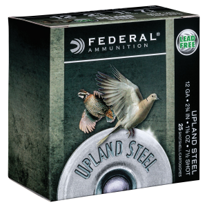 FEDERAL Ush1275 Upland Field & Range 12 Gauge 2.75 In 1 1/8 Oz 7.5 Shot 25 Per Box/ 10 Cs
