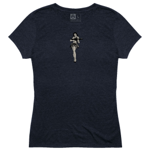 Magpul MAG1124410XS Hula Girl CVC Womens Navy Cotton/Polyester/Rayon Short Sleeve XS Graphic T Shirt - Magpul